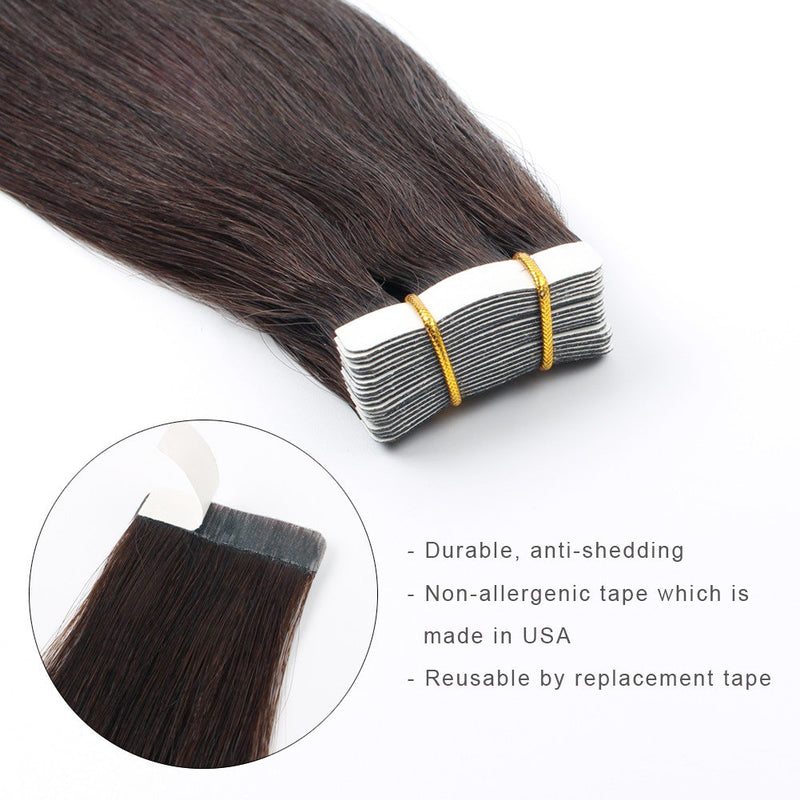 Tape in Hair Extensions #2 Dark Brown | AmazingBeautyHair