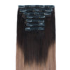 120g clip in hair extensions ombre #2/6 18"|var-31957207121992