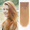 160g clip in hair extensions strawberry blonde #27|var-31950206632008