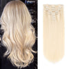 160g clip in hair extensions ash blonde #60|var-31950210891848