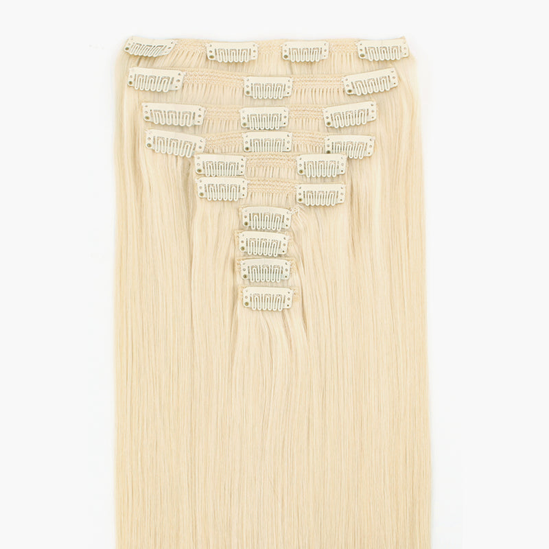 220g clip in hair extensions beach blonde #613 22"|var-31957321121864