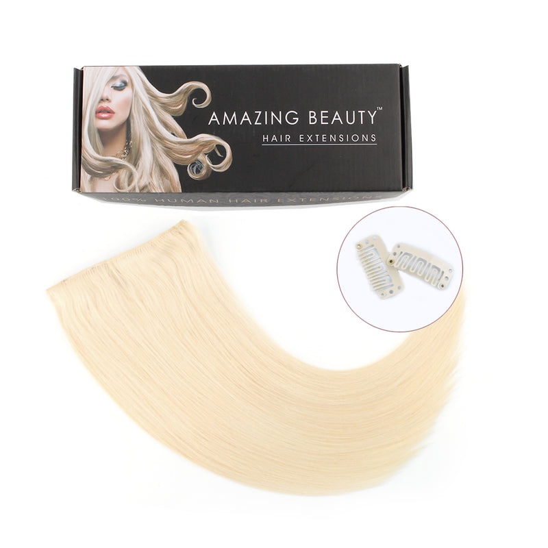 220g clip in hair extensions beach blonde #613 22"|var-31957321121864