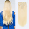 160g clip in hair extensions beach blonde #613|var-31950210269256