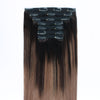 120g clip in hair extensions balayage #2/6 18"|var-31957207056456