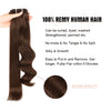 105G Dark Brown 2# Clip in Hair Extensions