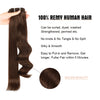 105G Dark Brown 2# Clip in Hair Extensions 18" & 22"