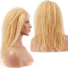 Blonde Kinky Curly Wig Lace Front 13x4 Human Hair Wig 613# Brazilian Human Hair 150% Density