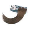 Chocolate Brown (#3) Virgin Tape  In Hair Extensions 18"