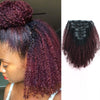 Afro curly clip in extensions ombre N/99J# 14"|var-31634485280840