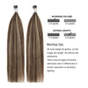 I Tip Hair Extensions Highlights P4/27#