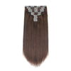 220g Reddish Brown 4# Clip In Hair Extensions 22"