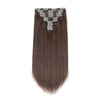 160g Medium Reddish Brown 4# Clip In Hair Extensions 20"