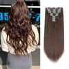 220g Reddish Brown 4# Clip In Hair Extensions 22"