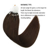 Micro Loop Hair Extensions #4 Chocolate Brown