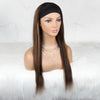 Headband Wigs Silky Straight Human Hair Glueless Wigs, Get Free Headband