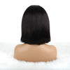 Bob Wigs with Headband Silky Straight Hair Wigs Natural Black 150% Density
