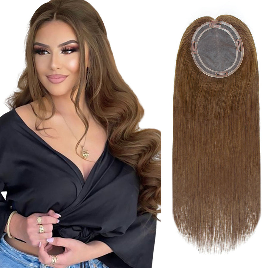 5.5 x 6" Mono Top Hair Topper Color 4#