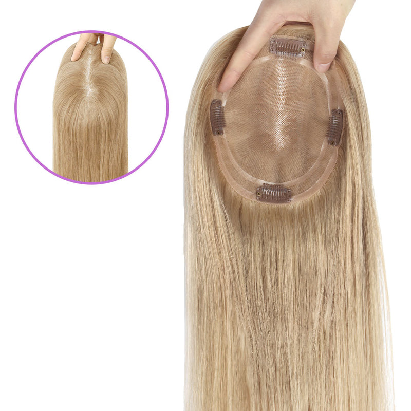 5.5 x 6" Mono Top Hair Topper Color 8#