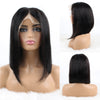 Bob Wigs 13X4 Lace Wigs Silky Straight Human Hair Wigs Natural Black 150% Density