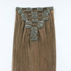 160g Chestnut Brown 6# Clip In Hair Extensions 20"