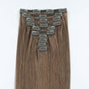 160g clip in hair extensions chestnut brown #6|var-31950201159752