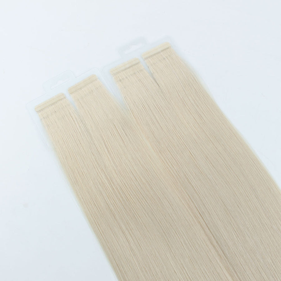 Ash Blonde (#60) Virgin Tape  In Hair Extensions