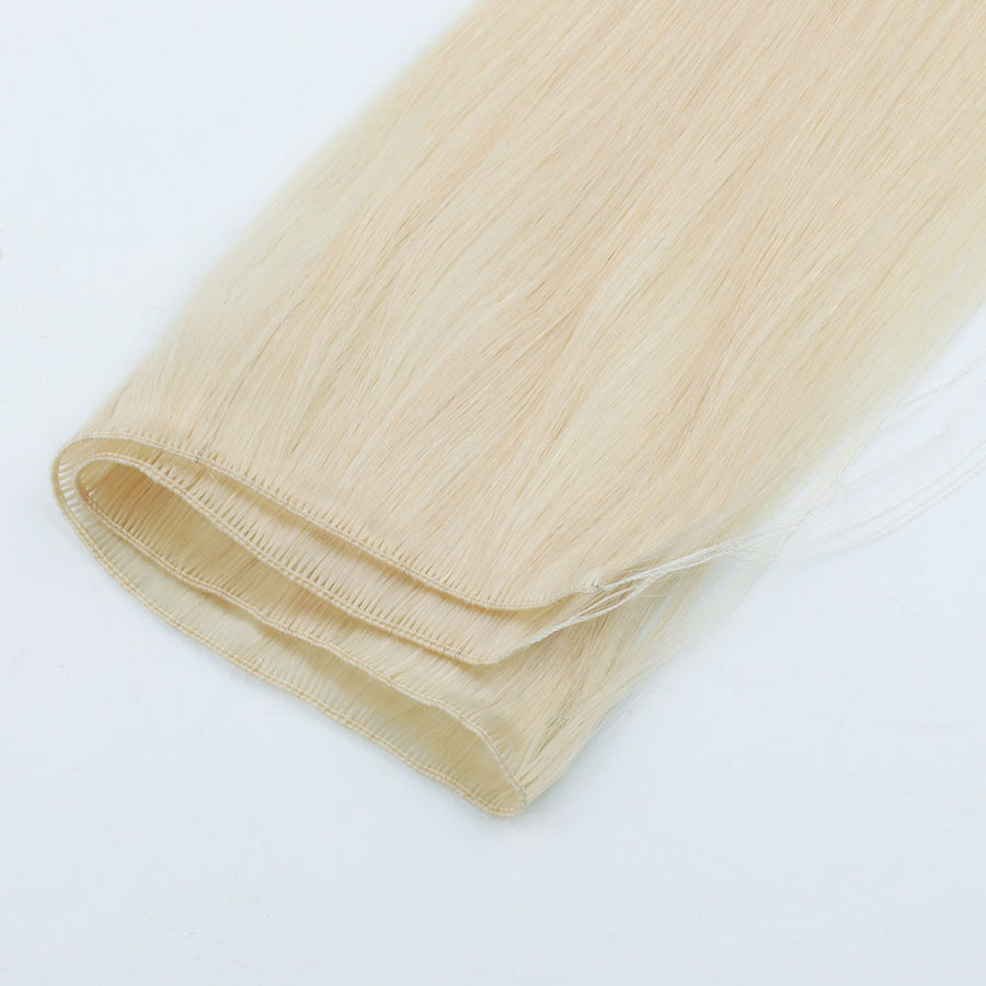 Ash Blonde (#60) Hand Tied Hair Extensions