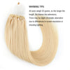 Micro Loop Hair Extensions #60 Platinum Ash Blonde