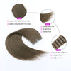 Dark Coffee Brown (#66) Virgin Tape  In Hair Extensions 18"
