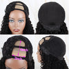U Part Wig Kinky Curly Human Hair Wig 150% Density