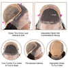 13x4 Lace Front Wigs Silky Straight Wigs Ombre 1B/613# Wig Natural Hairline 150% Density