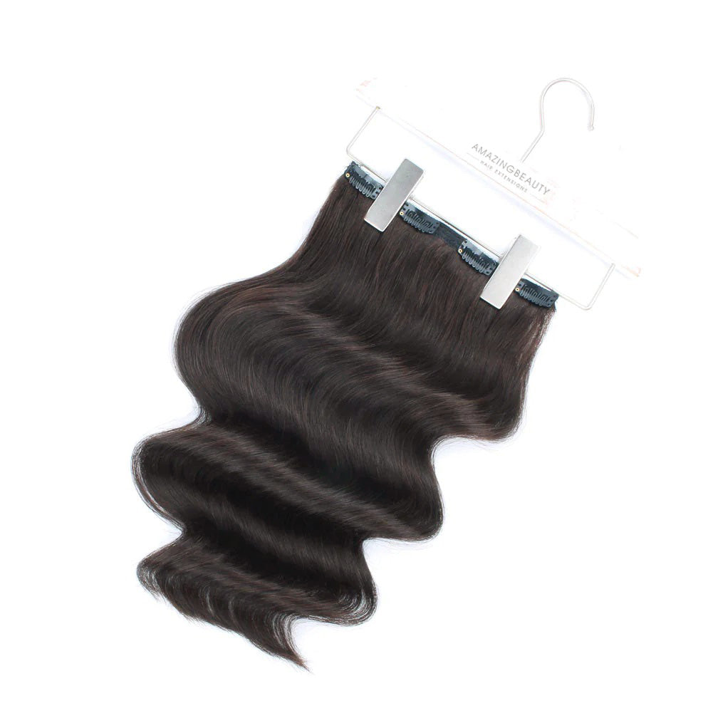 120G Dark Brown 2# Clip in Hair Extensions