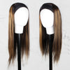 Headband Wigs Silky Straight Human Hair Glueless Wigs, Get Free Headband