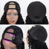 U Part Wig Kinky Straight Human Hair Wig 150% Density