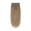 220g Ash Brown 8# Clip In Hair Extensions 22"