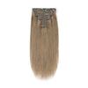 160g Ash Brown 8# Clip In Hair Extensions 20"