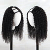 U Part Wig Kinky Curly Human Hair Wig 150% Density