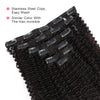 Afro curly clip in extensions natural black 14"|var-31634485117000