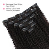 Afro curl clip in extensions natural black 18"|var-31569766514760
