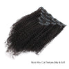 Afro curly clip in hair extensions natural black 22"|var-31699854655560