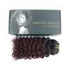 Clip in Hair Extension Jerry Curl Ombre Natural Black to Dark Wine