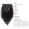 Clip in Hair Extension Kinky Curl Jet Black 10 Inch