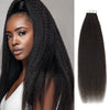 Kinky Straight Tape In Hair Natural Black