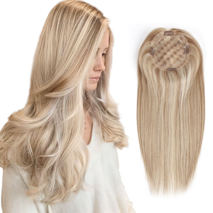 5.5 x 6" Mono Top Hair Topper Highlights Color P331#