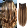 160g clip in hair extensions highlights #4/27|var-31950216757320