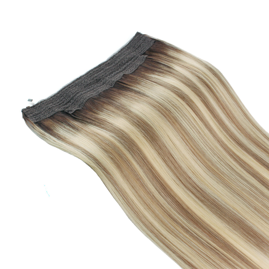 Halo Hair Extensions Rooted Highlights RP3-8/613#