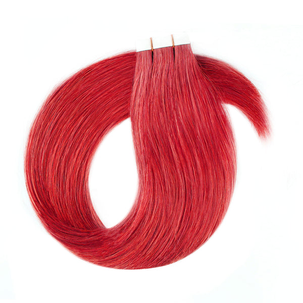 Tape In Hair Extension Red Color AmazingBeautyHair