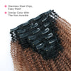 Afro curly clip in extensions ombre N/30# 14"|var-31634485215304