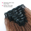 Afro curl clip in extensions ombre N/30# 18"|var-31570035179592