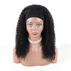 Headband Wigs Kinky Curly Human Hair Glueless Wigs